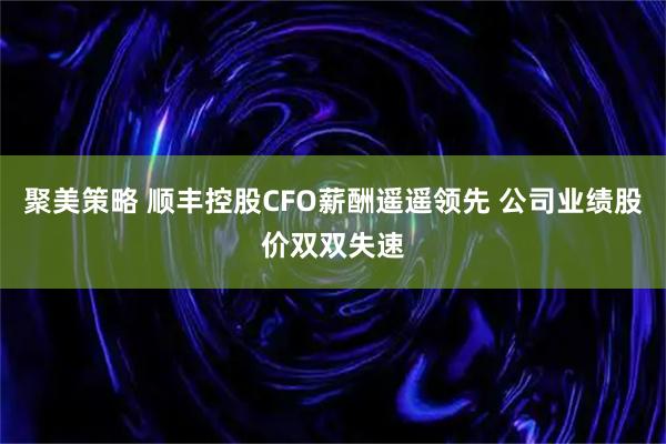聚美策略 顺丰控股CFO薪酬遥遥领先 公司业绩股价双双失速